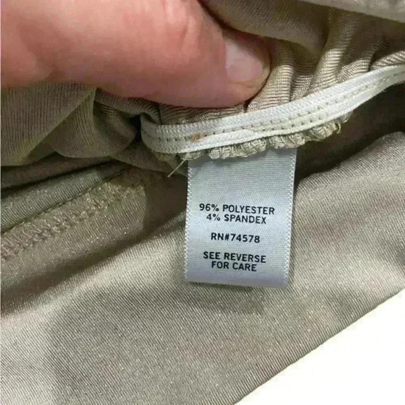 Cache Gold Cream Metallic One Shoulder Cold Shoulder Party Holiday Blouse Size M - Picture 6 of 9